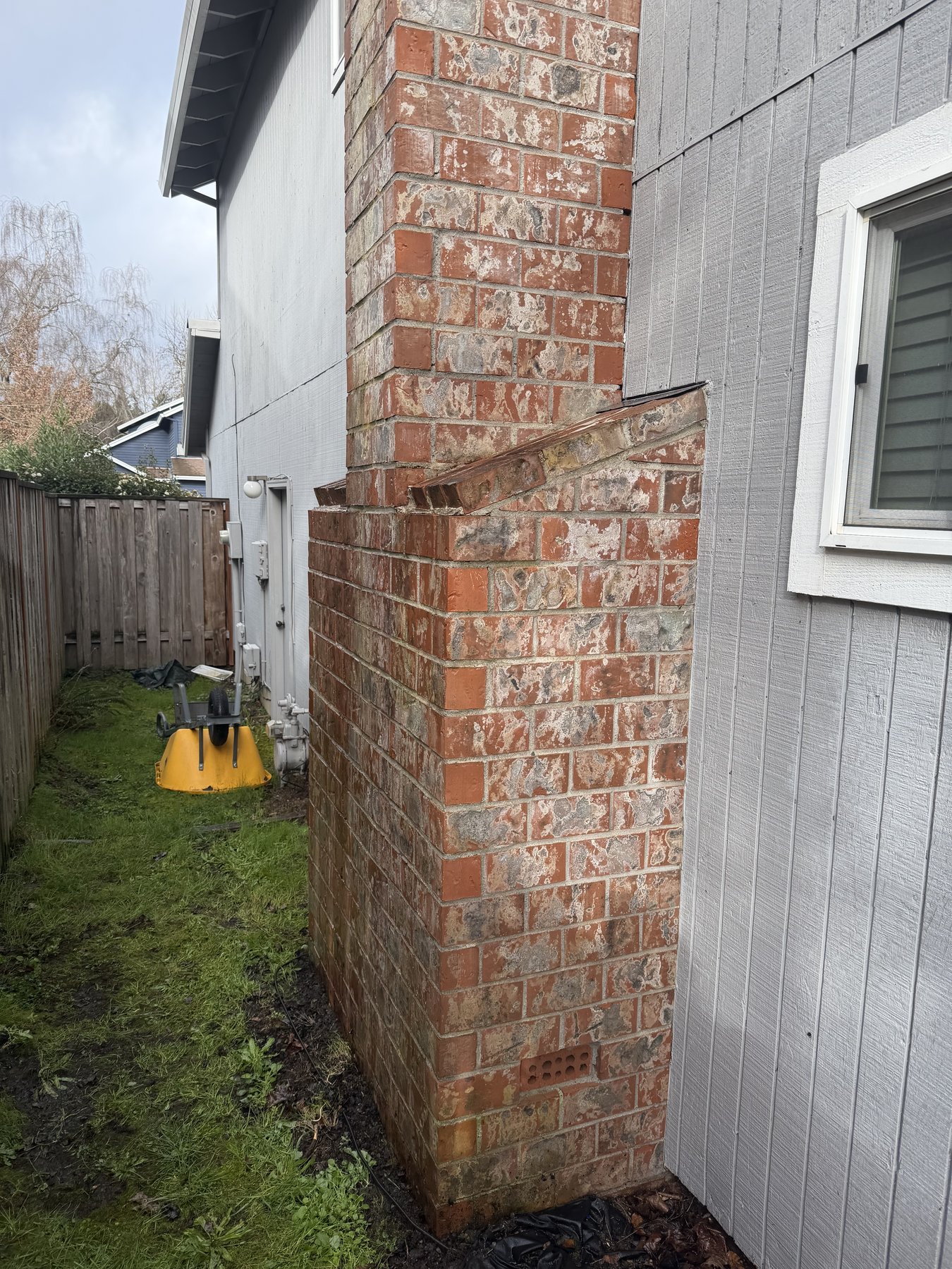 Brick Chimney Masonry Repair and Counter Flashing