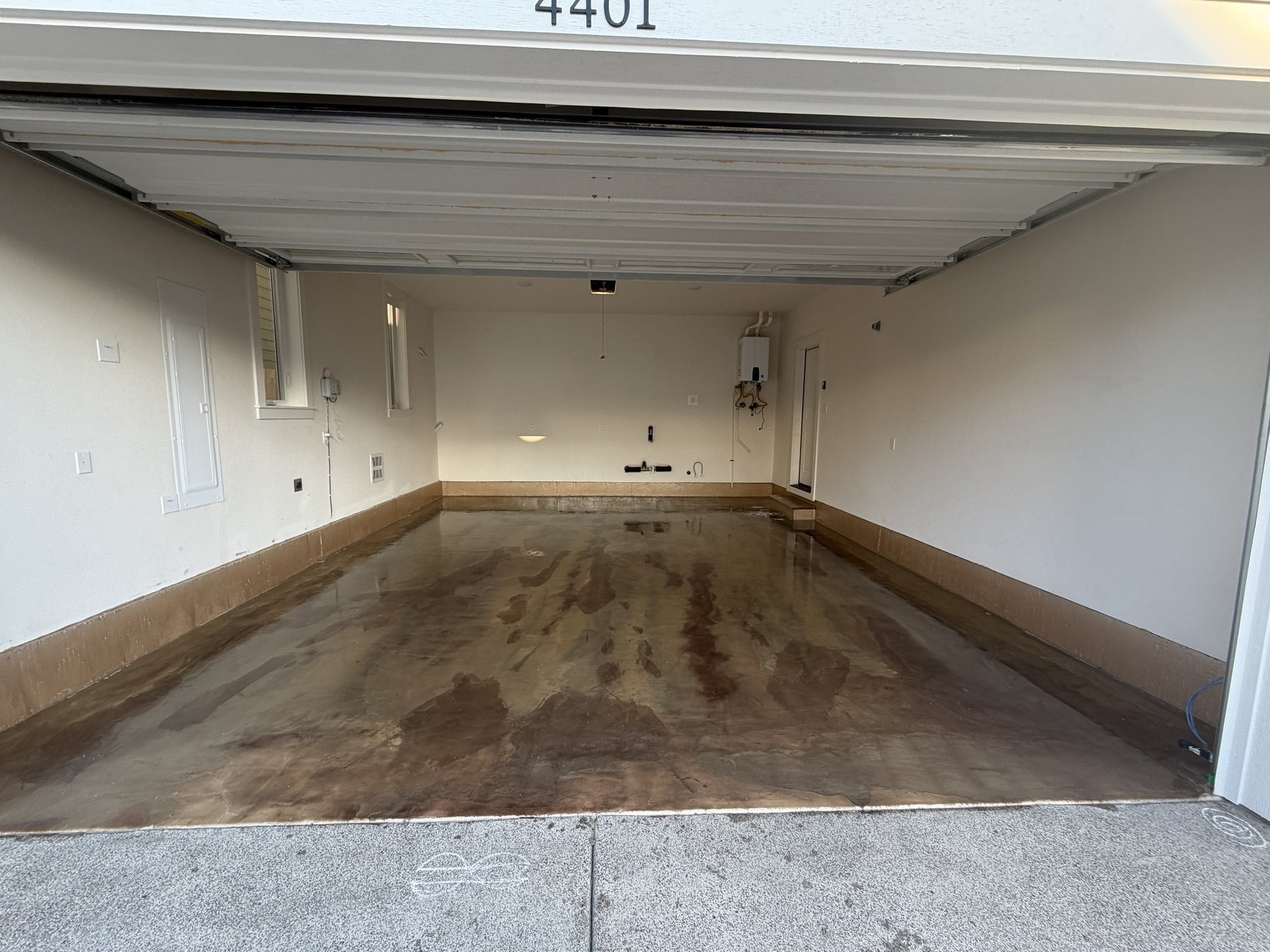 Two-Car Garage Metallic Epoxy Floor
