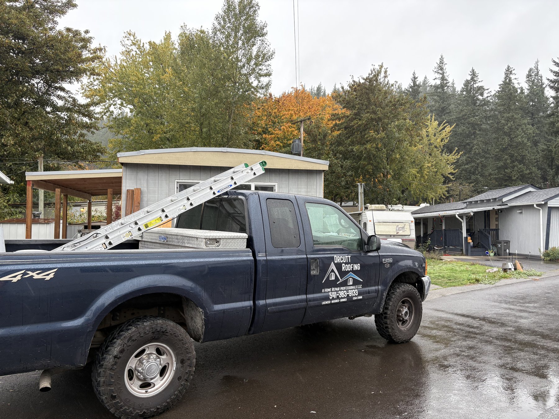 Orcutt Roofing 4x4 Mobile Rig on Jobsite