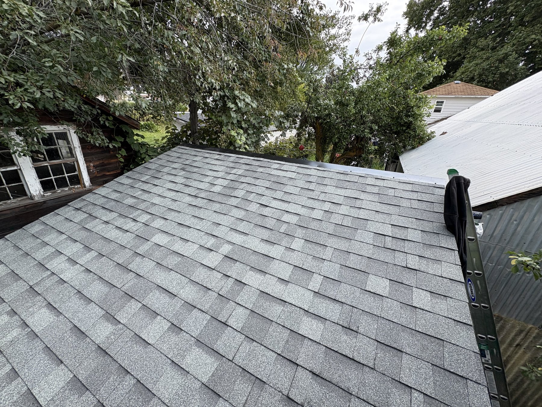 High-Pitch Steep Roof Shingle Install
